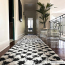 Black and White Checkered Area Rug – Atira
