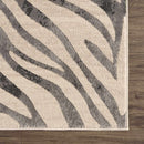 Gray Zebra Print Area Rug – Atira