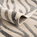 Gray Zebra Print Area Rug – Atira