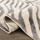 Gray Zebra Print Area Rug – Atira