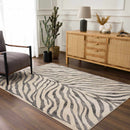 Gray Zebra Print Area Rug – Atira