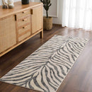 Gray Zebra Print Area Rug – Atira