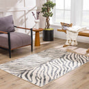 Gray Zebra Print Area Rug – Atira