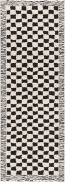 Black and White Checkered Area Rug – Leryn