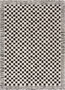 Black and White Checkered Area Rug – Leryn