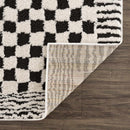 Black and White Checkered Area Rug – Leryn