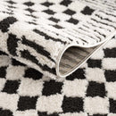 Black and White Checkered Area Rug – Leryn
