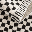 Black and White Checkered Area Rug – Leryn