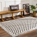 Black and White Checkered Area Rug – Leryn