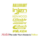1pc Funny injzn kenwood text bike sticker Car Stickers And Decals Carbon Sticker Auto Sticker Home Decor Wall Stickers