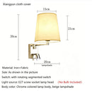 Light luxury and minimalist bedroom, study room, reading LED light, wall lamp, living room bedside reading light, adjustable arm