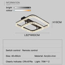 Living Room Main Light Modern Simple Atmosphere Full Spectrum New Light Luxury High-end Ice Pattern Eye Protection Ceiling Lamp