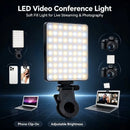 1pc Rechargeable LED Selfie Light,3 Modes Dimmable Light,Clip-On for Phone/ Laptop/ PC,Makeup,Video,touch Up Makeup