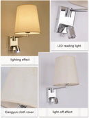 Light luxury and minimalist bedroom, study room, reading LED light, wall lamp, living room bedside reading light, adjustable arm