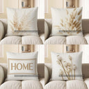 Home Decor Pampas Grass Pattern Decorative Throw Pillow Pattern Cushion Cover Suitable for Sofa Bedroom Car Pillow Cover