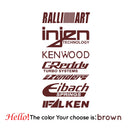 1pc Funny injzn kenwood text bike sticker Car Stickers And Decals Carbon Sticker Auto Sticker Home Decor Wall Stickers