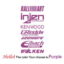 1pc Funny injzn kenwood text bike sticker Car Stickers And Decals Carbon Sticker Auto Sticker Home Decor Wall Stickers