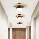 Passage Light, Corridor Light, Wabi-sabi Style,balcony , Small Pendant Light, Hole Stone, Wooden Craft, Ceiling-mounted