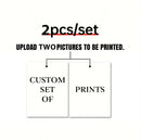 6pcs/set Custom Canvas Prints Photo Wall Art Personalized Poster for Family Life Pet Animal Birthdays Wedding Scenery Home Decor