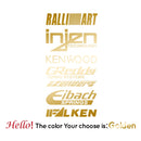 1pc Funny injzn kenwood text bike sticker Car Stickers And Decals Carbon Sticker Auto Sticker Home Decor Wall Stickers