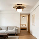 Passage Light, Corridor Light, Wabi-sabi Style,balcony , Small Pendant Light, Hole Stone, Wooden Craft, Ceiling-mounted