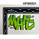 Haifa 1913 Green Apes On Tour Monkey MHFC Maccabi Decoration Stikers for Bag Cup Wall Fridge GROUP V