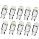 2/10pcs W5W 194 T10 Glass Housing Cob LED Car bulb 3000K 6000K White Blue Red Wedge License Plate Lamp Dome Light