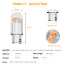 2/10pcs W5W 194 T10 Glass Housing Cob LED Car bulb 3000K 6000K White Blue Red Wedge License Plate Lamp Dome Light