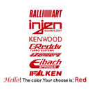 1pc Funny injzn kenwood text bike sticker Car Stickers And Decals Carbon Sticker Auto Sticker Home Decor Wall Stickers