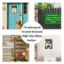 Custom Aluminum Sign Personalized Photo Printing Waterproof Garden Indoor Decor Plaque Heat Transfer Metal Wall Sign