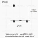 LED Modern Living Room Chandelier Dining Room Ceiling Light Hanging Kitchen Pendent Bar Pendant Light Indoor Lighting Fixtures