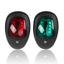 2Pcs LED Navigation Lights For Boats 12V 24V Boat Position Lights Marine Lights Waterproof Boat Lamp Red Green