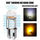 2/10pcs W5W 194 T10 Glass Housing Cob LED Car bulb 3000K 6000K White Blue Red Wedge License Plate Lamp Dome Light