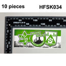 Haifa 1913 Green Apes On Tour Monkey MHFC Maccabi Decoration Stikers for Bag Cup Wall Fridge GROUP V