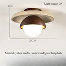 Passage Light, Corridor Light, Wabi-sabi Style,balcony , Small Pendant Light, Hole Stone, Wooden Craft, Ceiling-mounted