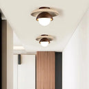 Passage Light, Corridor Light, Wabi-sabi Style,balcony , Small Pendant Light, Hole Stone, Wooden Craft, Ceiling-mounted