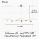 LED Modern Living Room Chandelier Dining Room Ceiling Light Hanging Kitchen Pendent Bar Pendant Light Indoor Lighting Fixtures