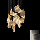Light Guide LED Modern Chandelier Living Room Decor Lighting Duplex Rotating Stairs Pendant Lamp Dining Room Hanging Lights