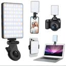 1pc Rechargeable LED Selfie Light,3 Modes Dimmable Light,Clip-On for Phone/ Laptop/ PC,Makeup,Video,touch Up Makeup