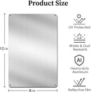 Instant Alarm Sign- Iron Wall Decor, , Red with White Icon, Anti-Invasion Visual, Anti- Suppressor, 24/7 Protection,Perfect