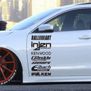 1pc Funny injzn kenwood text bike sticker Car Stickers And Decals Carbon Sticker Auto Sticker Home Decor Wall Stickers