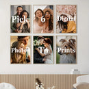 6pcs/set Personalized Canvas Painting Custom Wedding Family Life Photos Posters Wall Art Custom Holiday Birthday Gift Room Decor