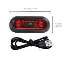 4 Lamp Beads Bicycle Helmet Led Light Rechargeable Safety Taillight Bike Motorcycles Accessories Helmet Moto USB Helmet Light