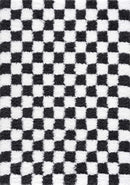 Black and White Checkered Area Rug – Atira