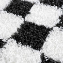 Black and White Checkered Area Rug – Atira