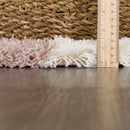 Pink Checkered Shag Rug – Atira Area Rug